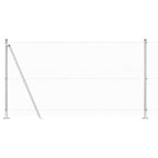 Recinzione Metallica Saldata con Base in Cemento 25 x 1,2 m