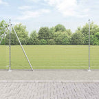 Recinzione Metallica Saldata con Pali e Base in Cemento 25 x 1,5 m