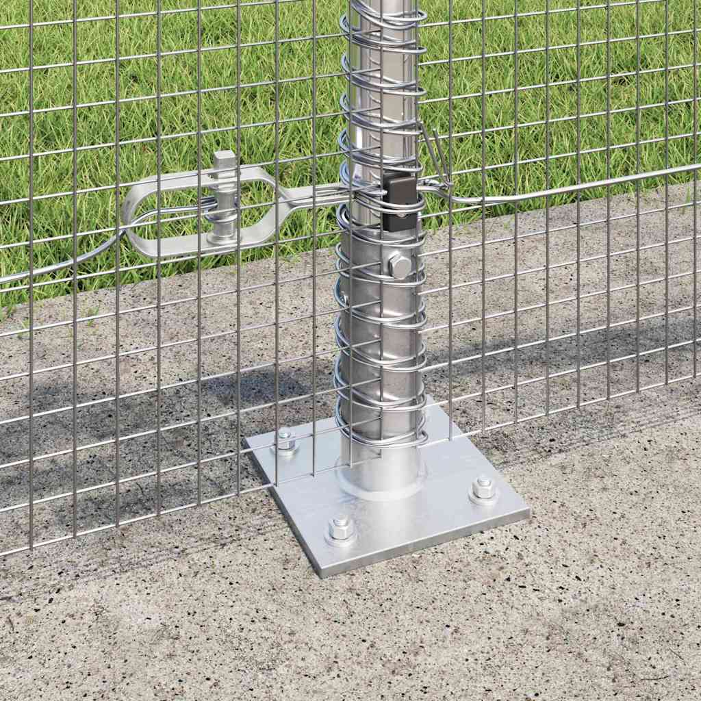 Recinzione Metallica Saldato con Base in Cemento 50 x 0,4 m