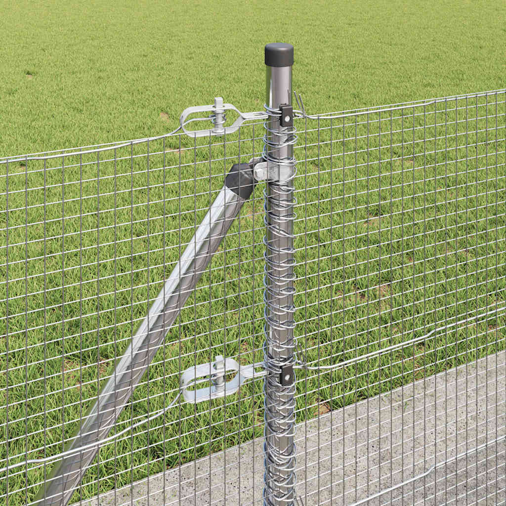 Recinzione Metallica Saldato con Base in Cemento 50 x 0,4 m