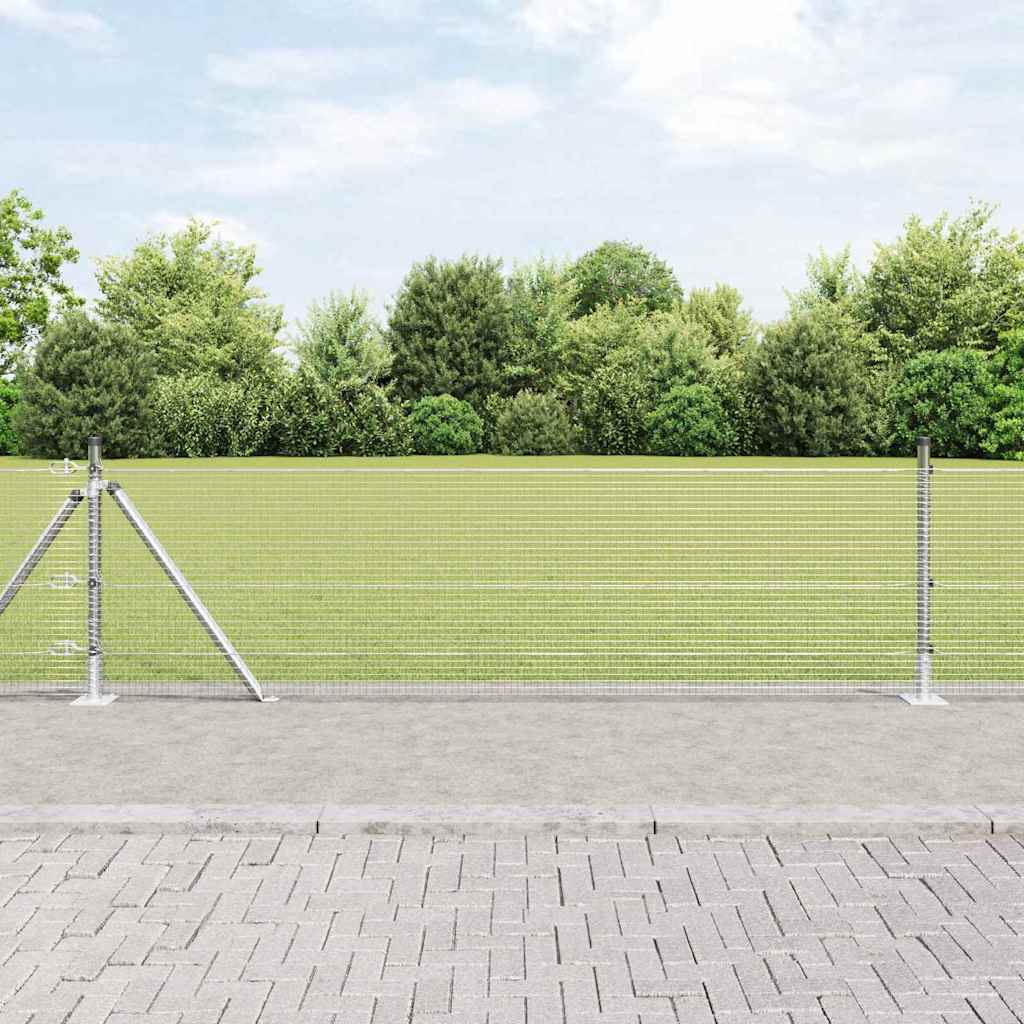 Recinzione Metallica Saldato con Base in Cemento 50 x 0,6 m