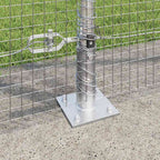 Recinzione Metallica Saldato con Base in Cemento 50 x 1,4 m