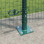 Recinzione Metallica Saldata in Acciaio con Base in Cemento 10x1,2 m