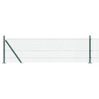 Recinzione Metallica Saldata con Base in Cemento 25x0,5 m - Verde