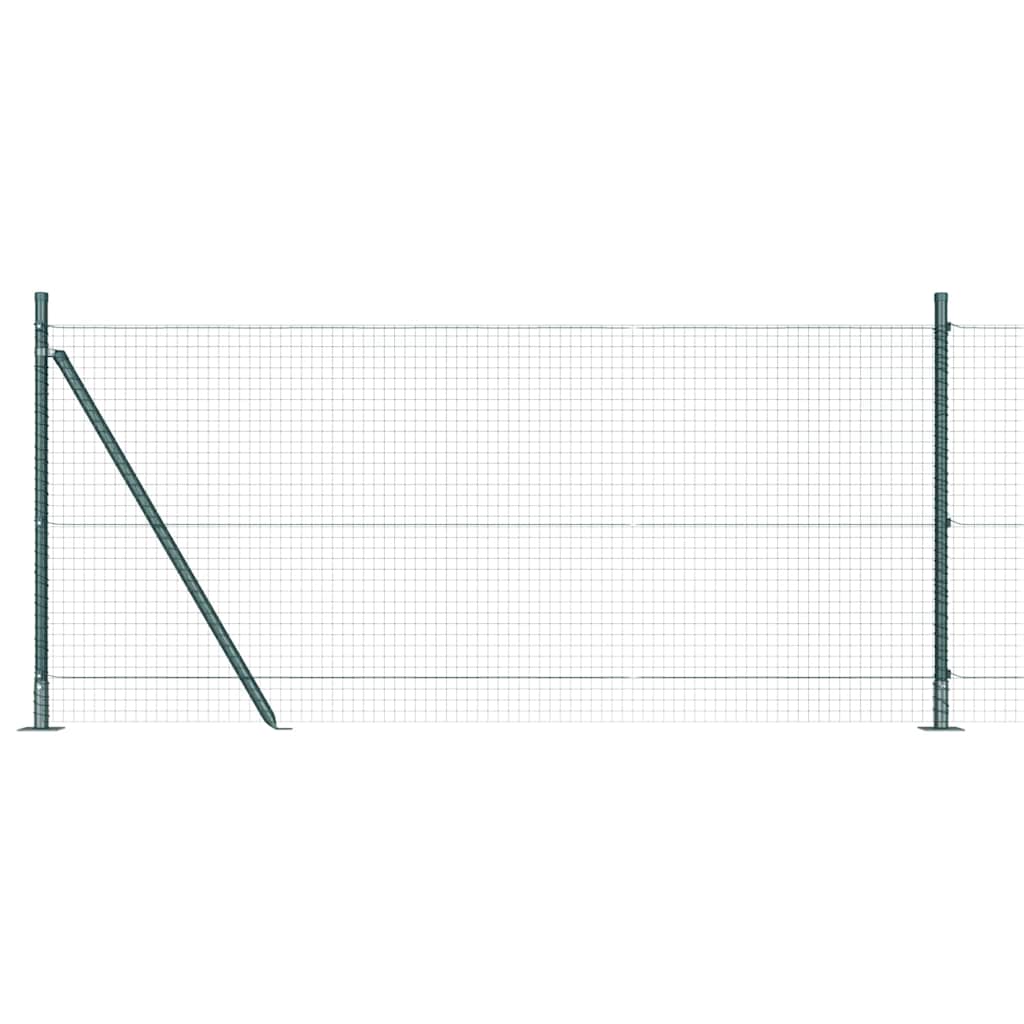 Recinzione Metallica Saldata con Base in Cemento 25 x 0,8 m