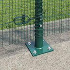 Recinzione Metallica Saldata con Pali e Base in Cemento 25 x 1,2 m