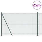 Recinzione Metallica Saldato con Base in Cemento 25 x 1,6 m