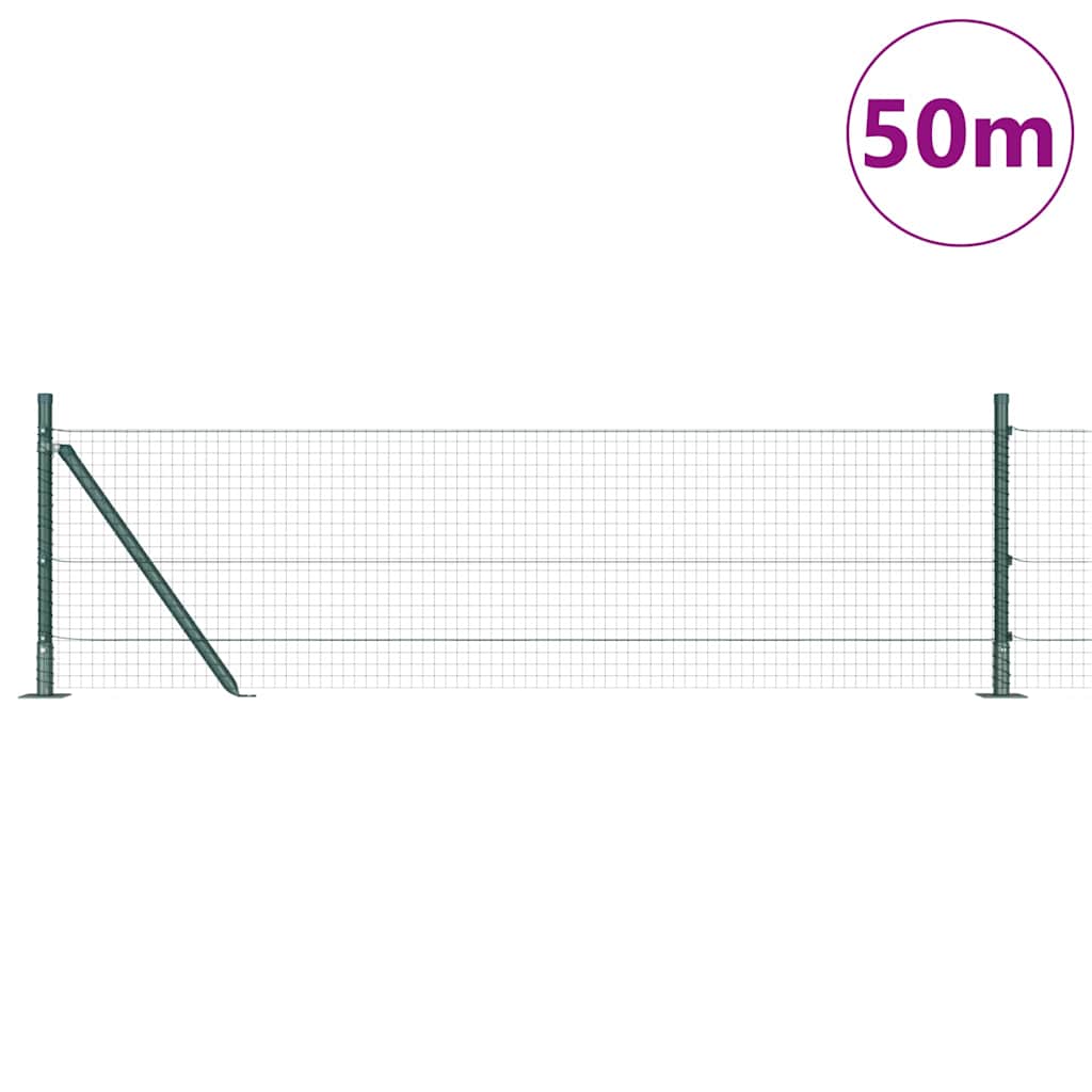 Recinzione Metallica Saldato con Base in Cemento 50 x 0,4 m