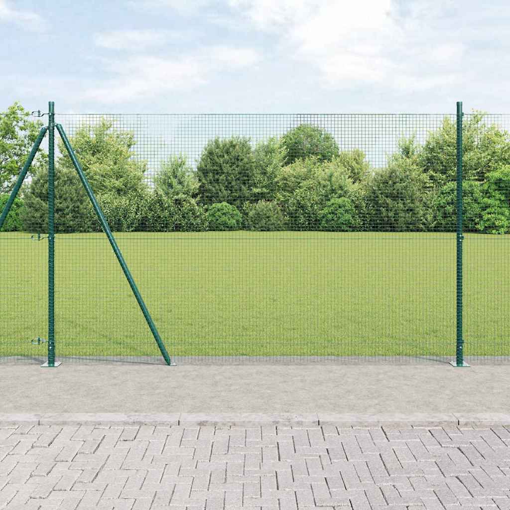 Recinzione Metallica Saldato con Base in Cemento 50 x 1,4 m