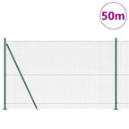 Recinzione Metallica Saldato con Base in Cemento 50 x 1,4 m