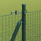 Recinzione Metallica Elettrosaldata 50x1,4 m con Base in Cemento - Verde
