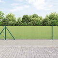 Recinzione Metallica Saldata con Base in Cemento 100x0,4 m