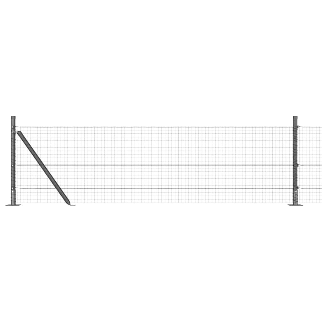 Recinzione Metallica Saldato con Base in Cemento 10 x 0,6 m
