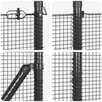 Recinzione Metallica Saldata con Base in Cemento 10 x 1,2 m
