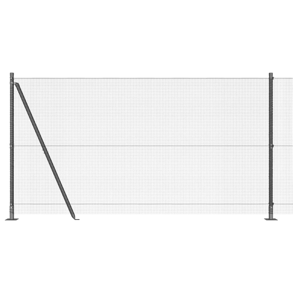 Recinzione Metallica Saldata con Base in Cemento 10 x 1,2 m