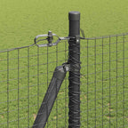 Recinzione Metallica Saldato in Acciaio PVC 10x1,6 m con Base in Cemento