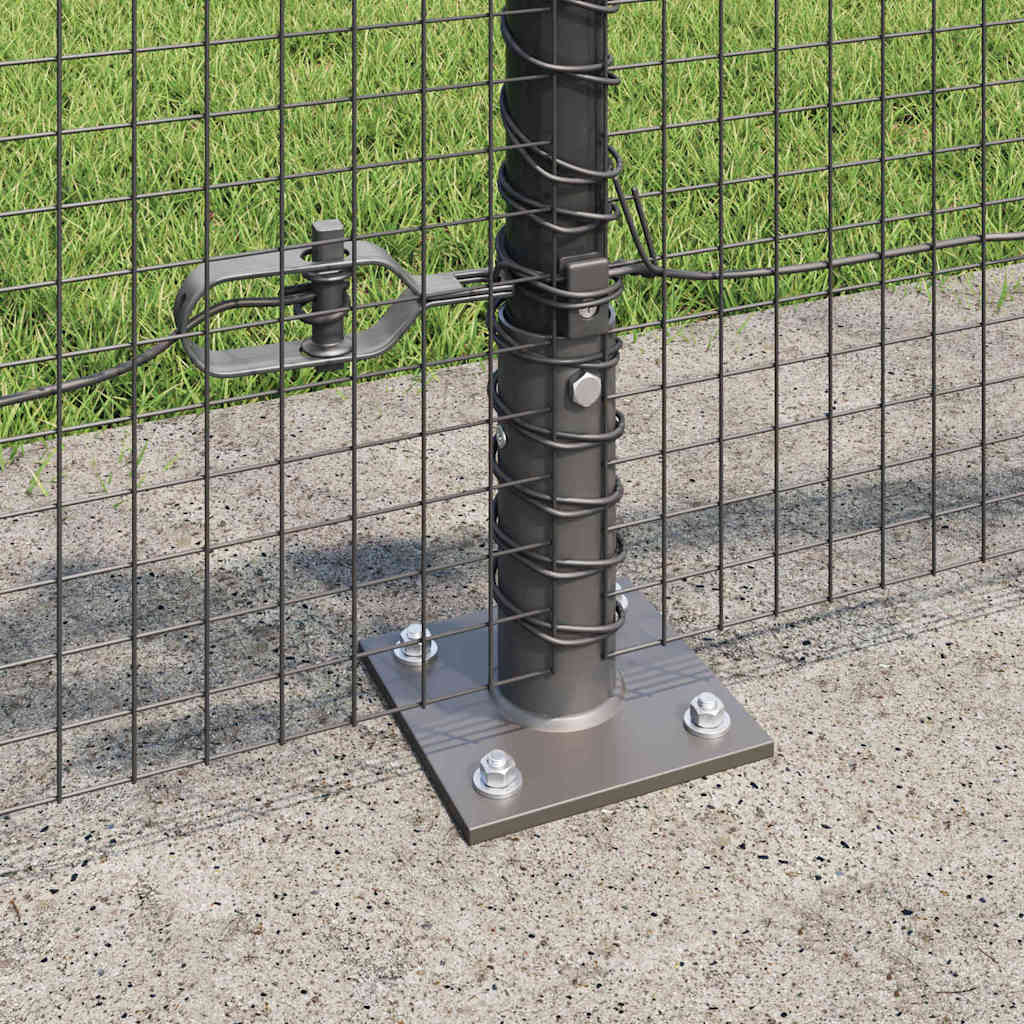 Recinzione Metallica Saldata con Base in Cemento 25 x 0,5 m