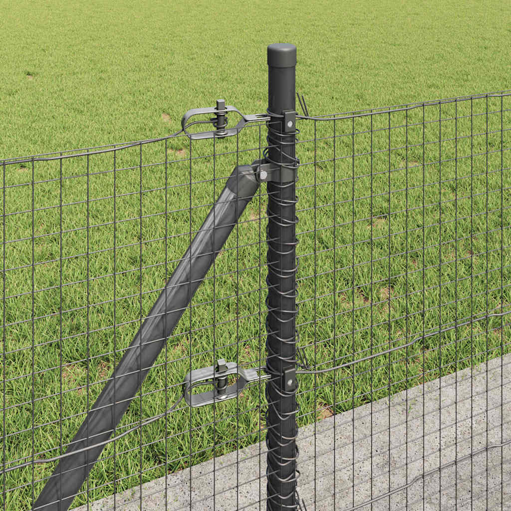Recinzione Metallica Saldato con Base in Cemento 25 x 0,6 m