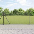 Recinzione Metallica Saldata con Base in Cemento 25 x 0,8 m