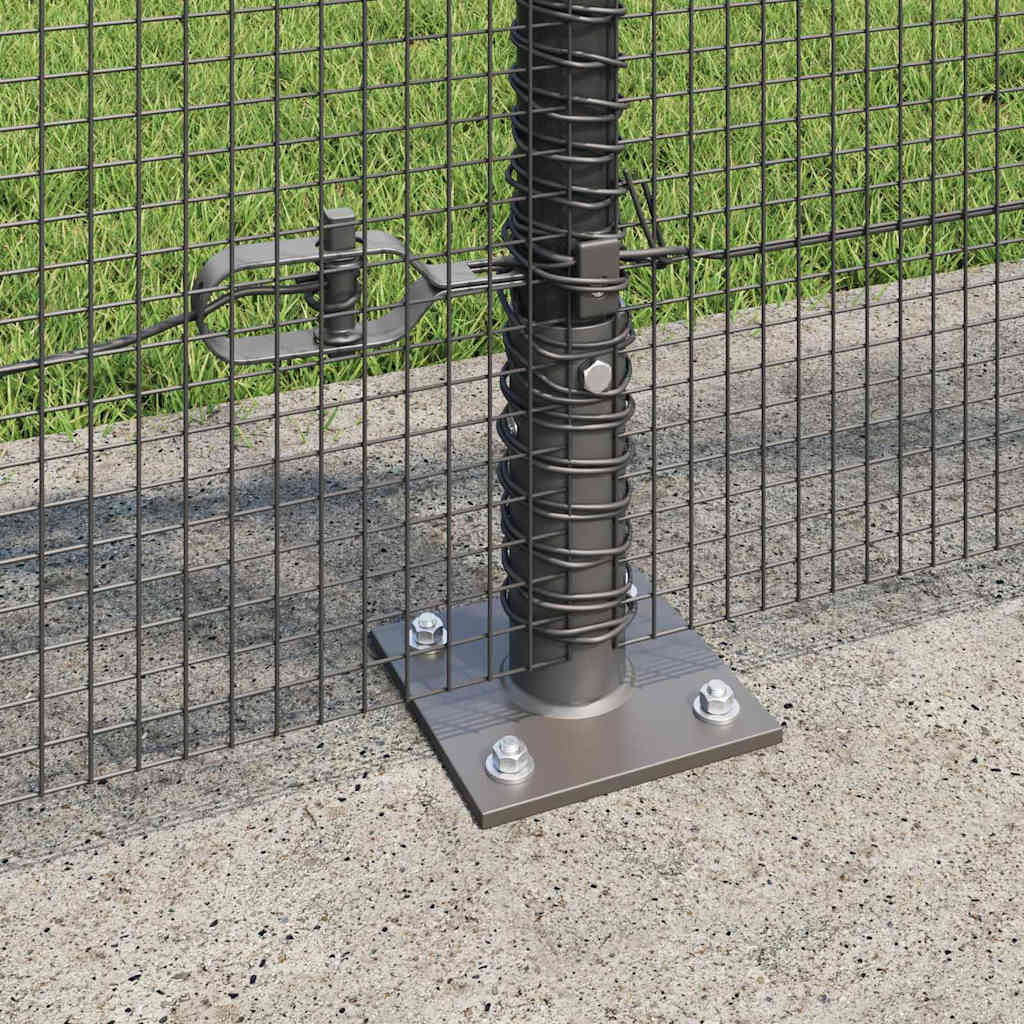 Recinzione Metallica Saldato con Base in Cemento 25 x 1 m