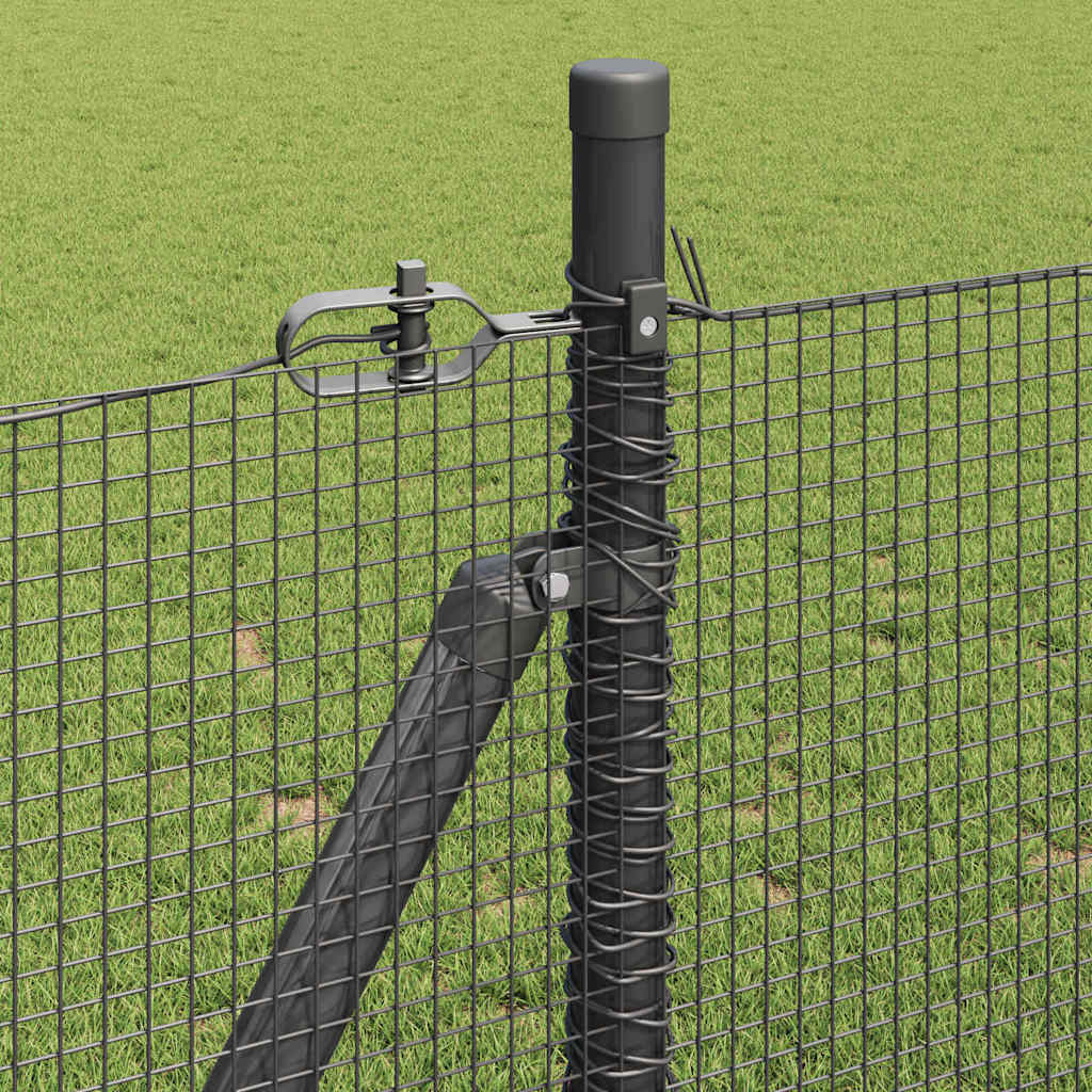 Recinzione Metallica Saldato con Base in Cemento 25 x 1 m