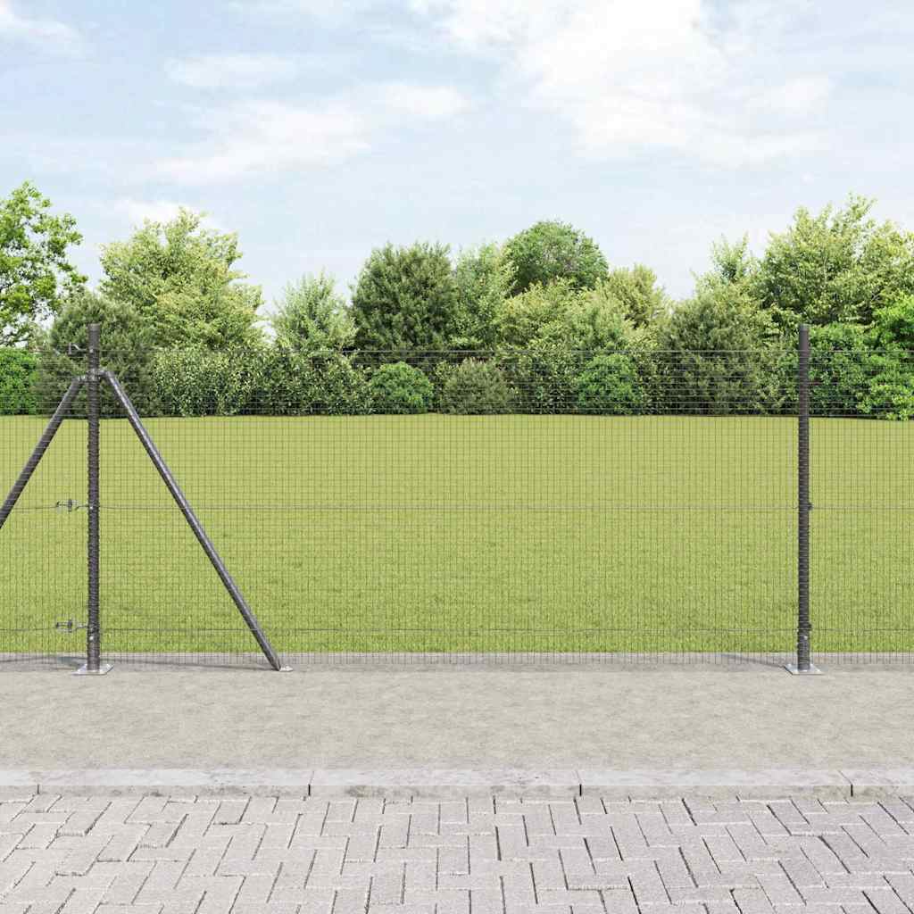 Recinzione Metallica Saldato con Base in Cemento 25 x 1 m