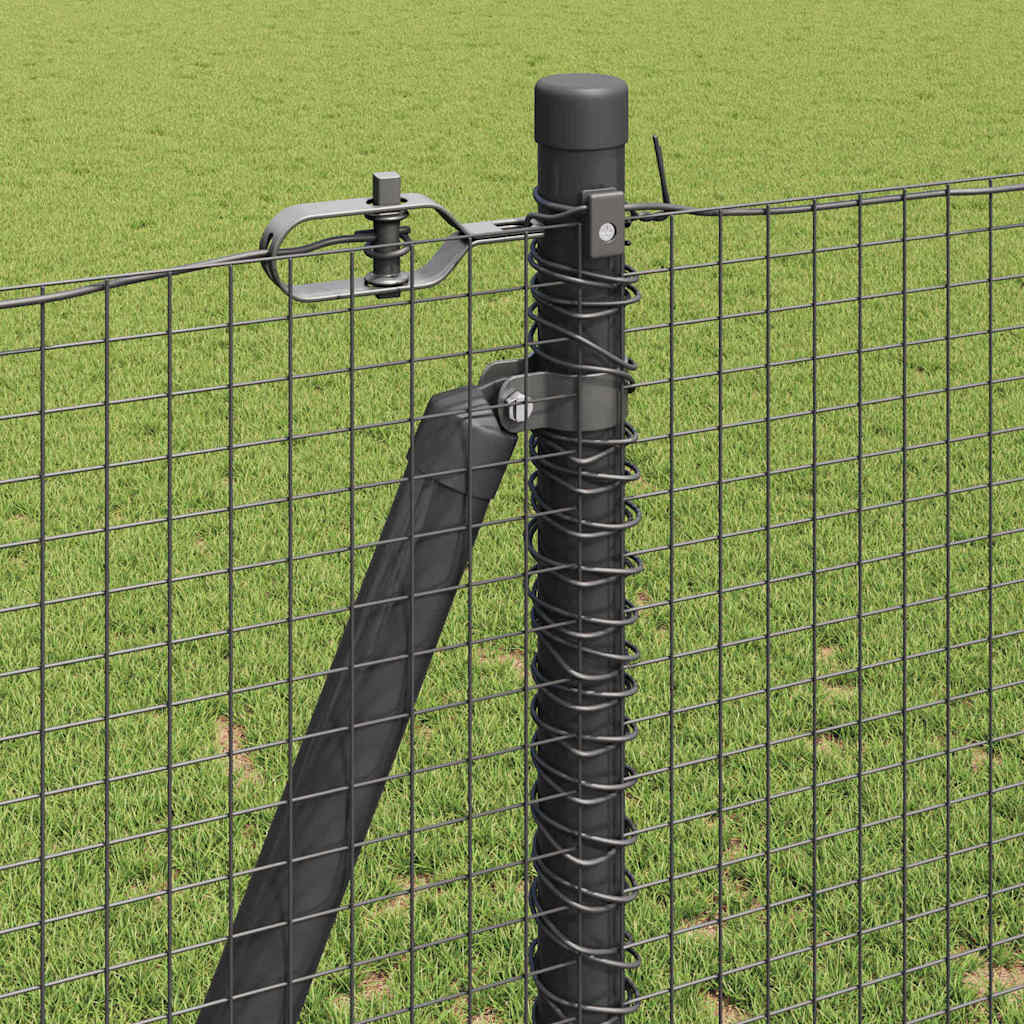 Recinzione Metallica Saldata con Base in Cemento 25 x 1,2 m