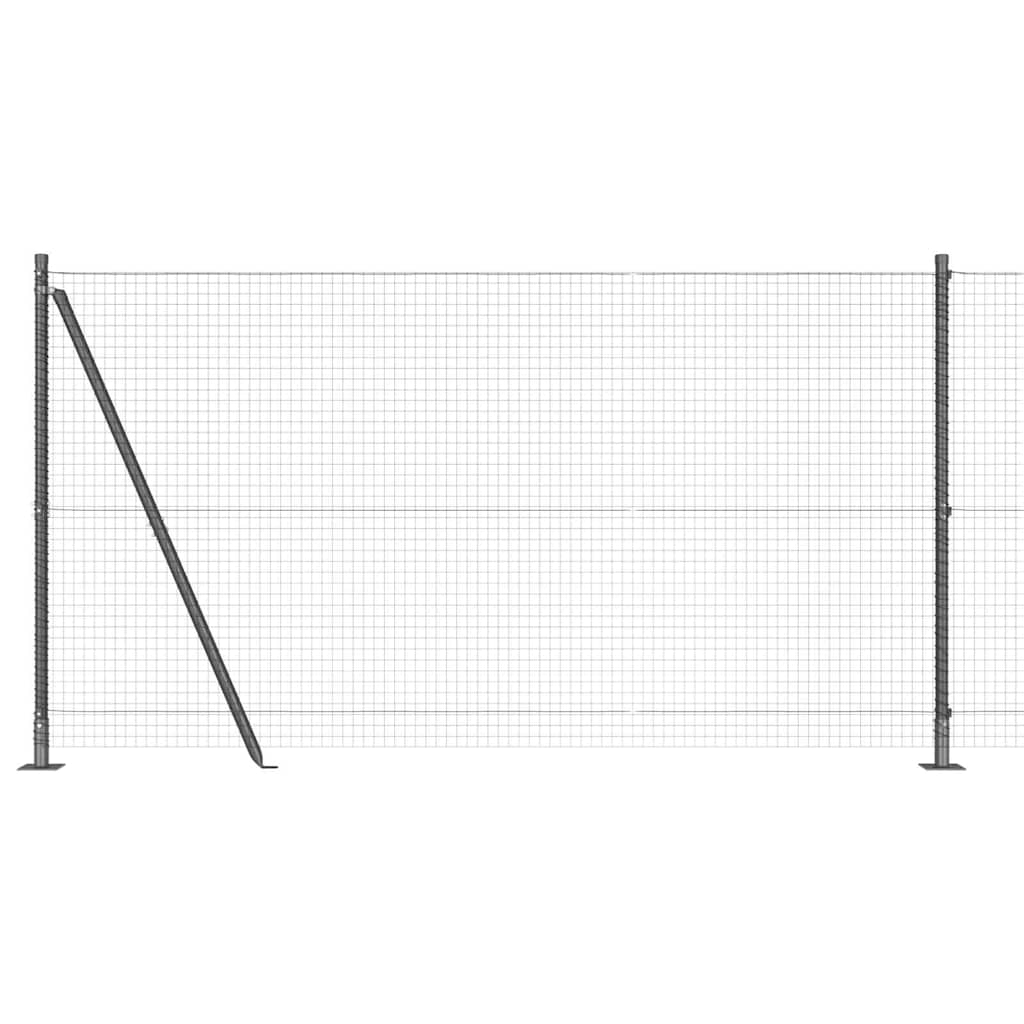 Recinzione Metallica Saldata con Base in Cemento 25x1,2m