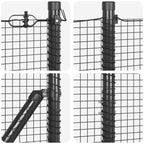 Recinzione Metallica Saldata con Base in Cemento 25 x 1,4 m