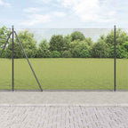 Recinzione Metallica Saldata con Pali e Base in Cemento 25x1,5 m