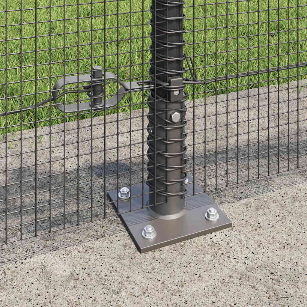 Recinzione Metallica Saldato con Base in Cemento 50 x 0,6 m