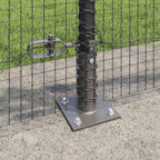 Recinzione Metallica Saldato con Base in Cemento 50 x 0,6 m