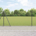 Recinzione Metallica Saldata con Pali e Base in Cemento 50 x 1,2 m