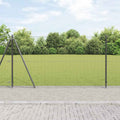 Recinzione Metallica Saldata in Acciaio con Base in Cemento 50 x 1,2 m