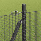 Recinzione Metallica Saldato con Base in Cemento 50 x 1,5 m