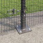 Recinzione Metallica Saldato con Base in Cemento 50 x 1,5 m