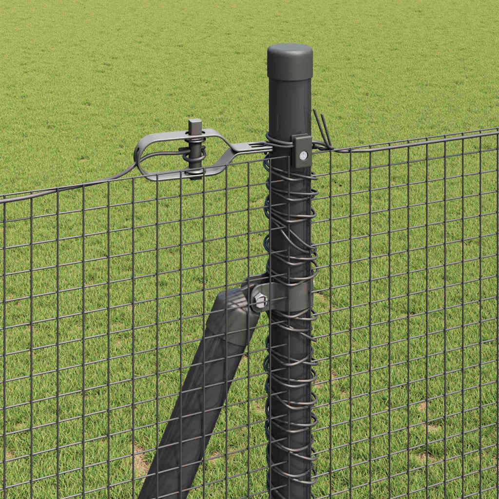 Recinzione Metallica Saldato con Base in Cemento 50 x 1,5 m