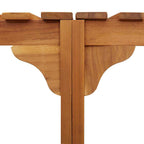 Rivestimento per Vasca Idromassaggio Mezza Rotonda in Legno di Acacia Marrone 252 cm