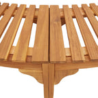 Rivestimento per Vasca Idromassaggio Mezza Rotonda in Legno di Acacia Marrone 252 cm
