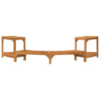 Rivestimento per Vasca Idromassaggio Mezza Rotonda Legno Acacia Marrone