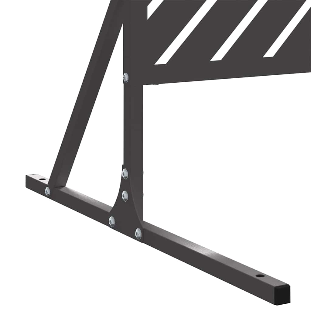 Schermo Privacy Nero 100 x 50 x 180 cm Acciaio