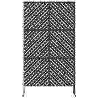 Schermo Privacy Nero 100 x 50 x 180 cm Acciaio