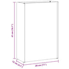 Schermo Privacy Nero 100 x 50 x 180 cm Acciaio