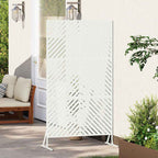 Schermo Privacy Bianco Acciaio 100 x 50 x 180 cm