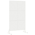 Schermo Privacy Bianco Acciaio 100 x 50 x 180 cm