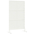 Schermo Privacy Bianco Acciaio 100 x 50 x 180 cm