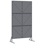 Schermo Privacy Antracite 100 x 50 x 180 cm Acciaio