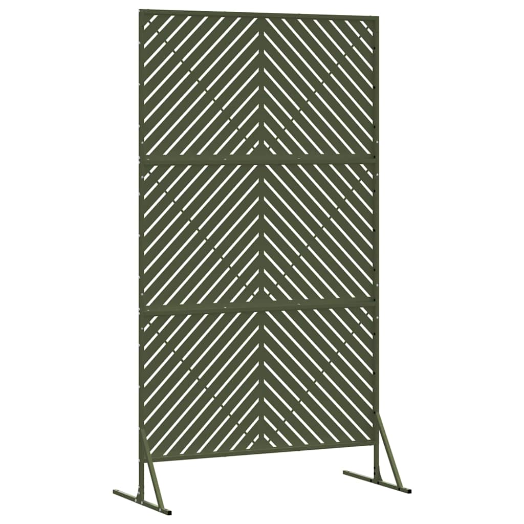 Schermo Privacy Oliva 100 x 50 x 180 cm Acciaio