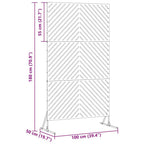 Schermo Privacy Oliva 100 x 50 x 180 cm Acciaio