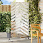 Schermo Privacy Grigio 100 x 50 x 180 cm Acciaio